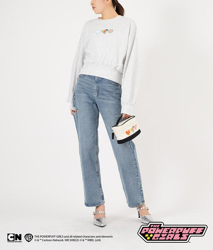 パワーパフ ガールズ ANAP コラボ スウェット トレーナー クロップド丈 裏毛 793-9150