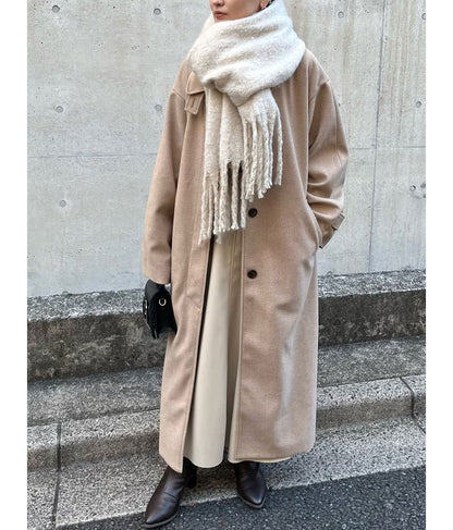 フリンジ大判ストール 159-5517