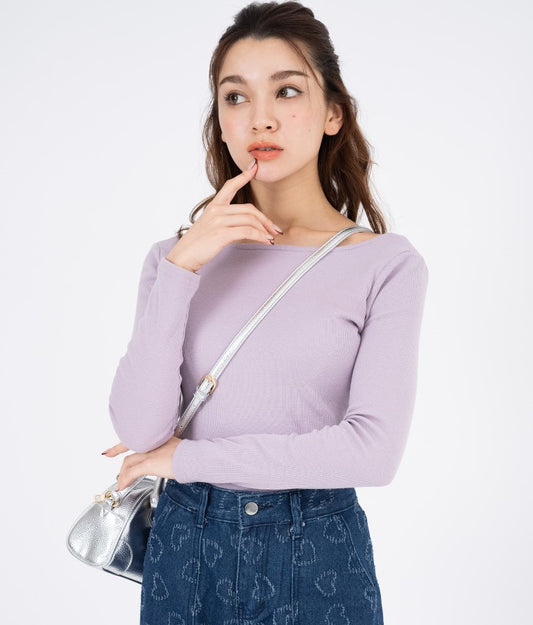 バックラウンド リブ カットソー  523-6273