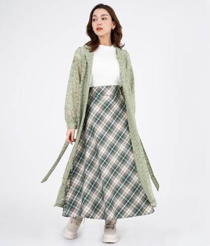 レース ロング カーディガン 524-6258