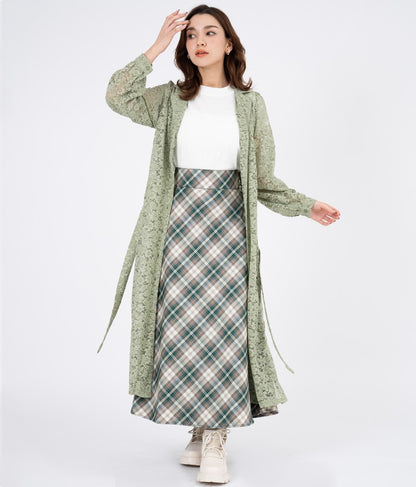 レース ロング カーディガン 524-6258