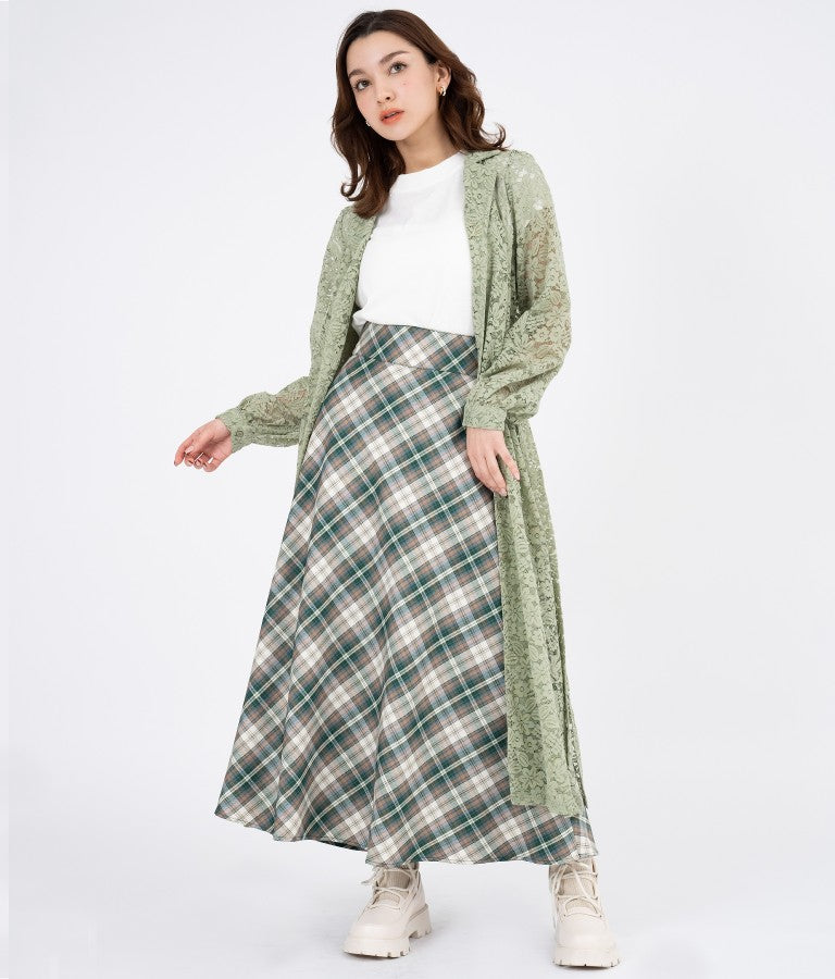 レース ロング カーディガン 524-6258