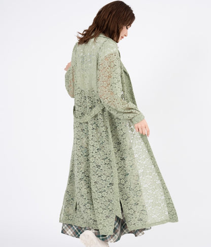 レース ロング カーディガン 524-6258