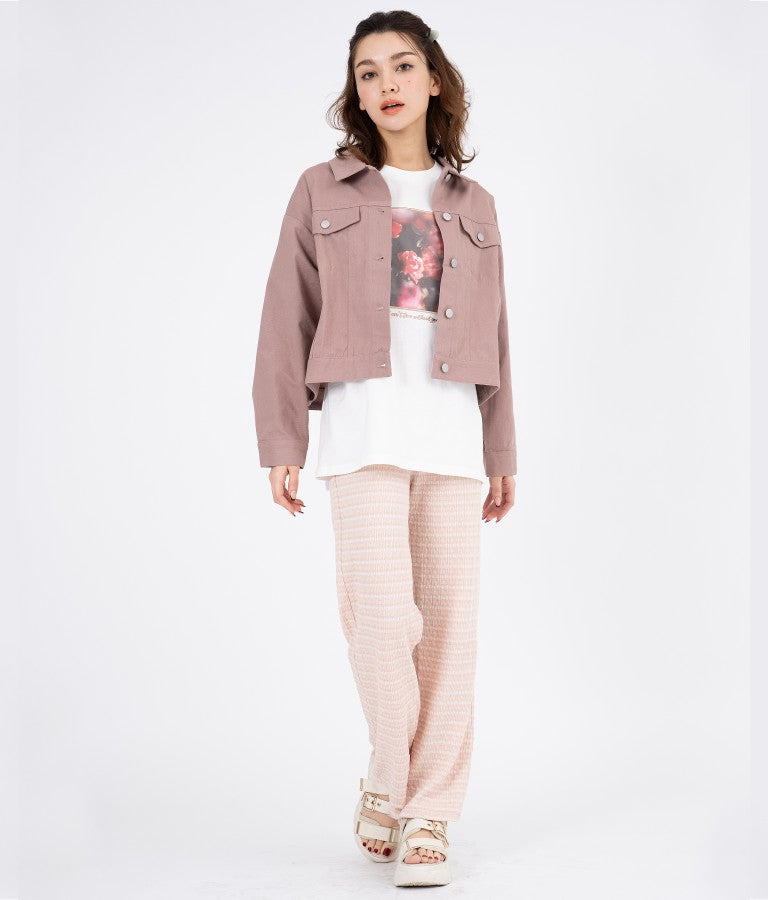 カラーツイル ショート ジャケット 524-6264