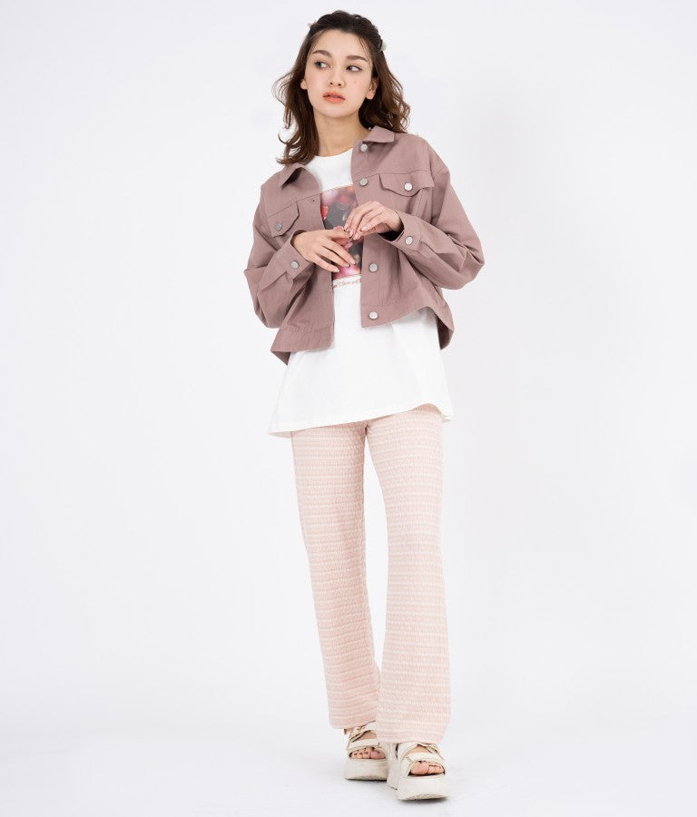 カラーツイル ショート ジャケット 524-6264