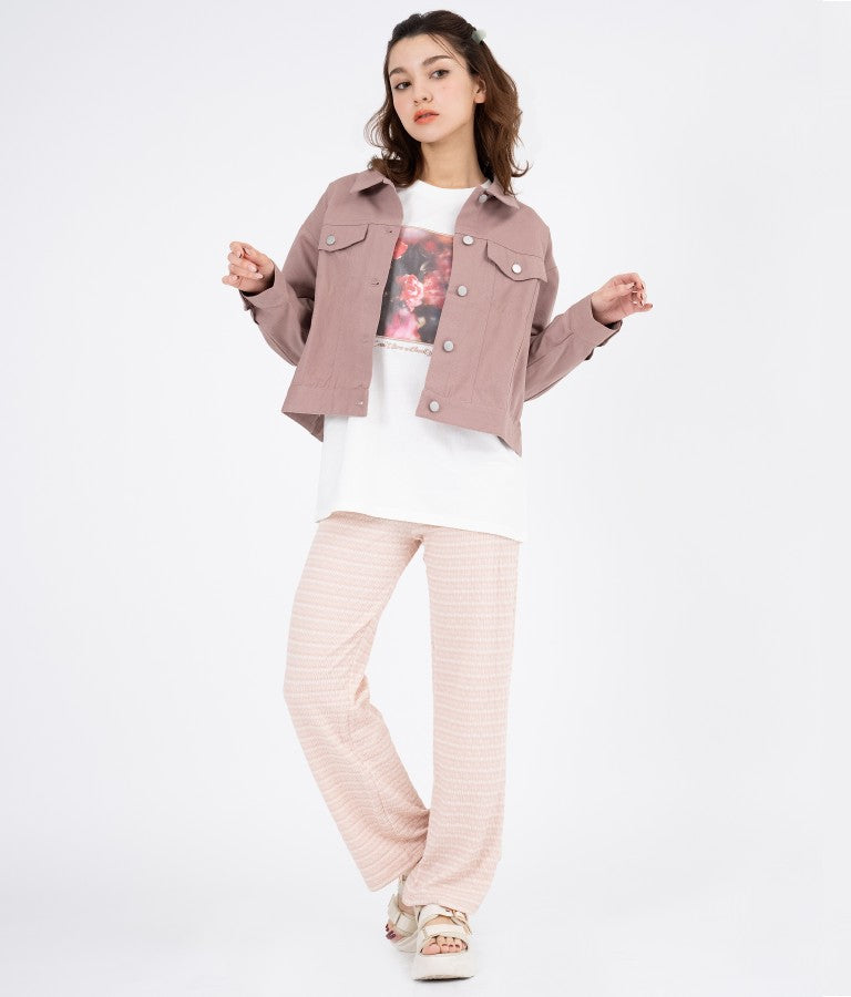 カラーツイル ショート ジャケット 524-6264