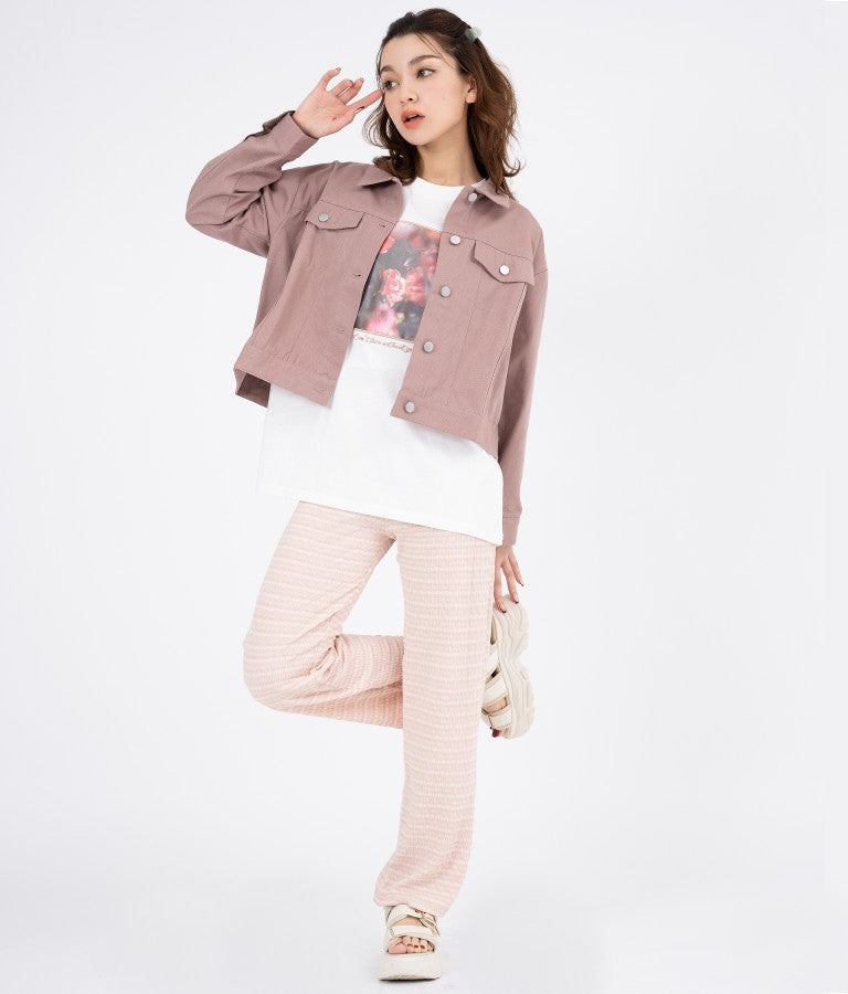 カラーツイル ショート ジャケット 524-6264