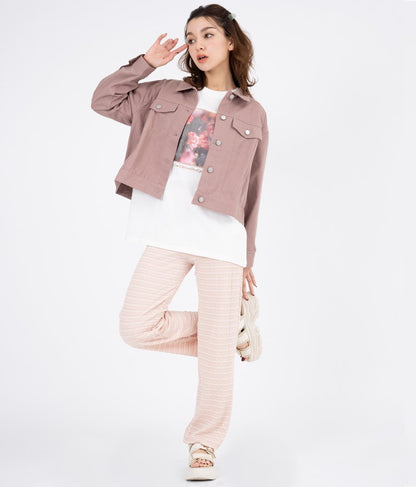 カラーツイル ショート ジャケット 524-6264