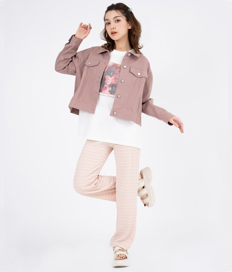 カラーツイル ショート ジャケット 524-6264