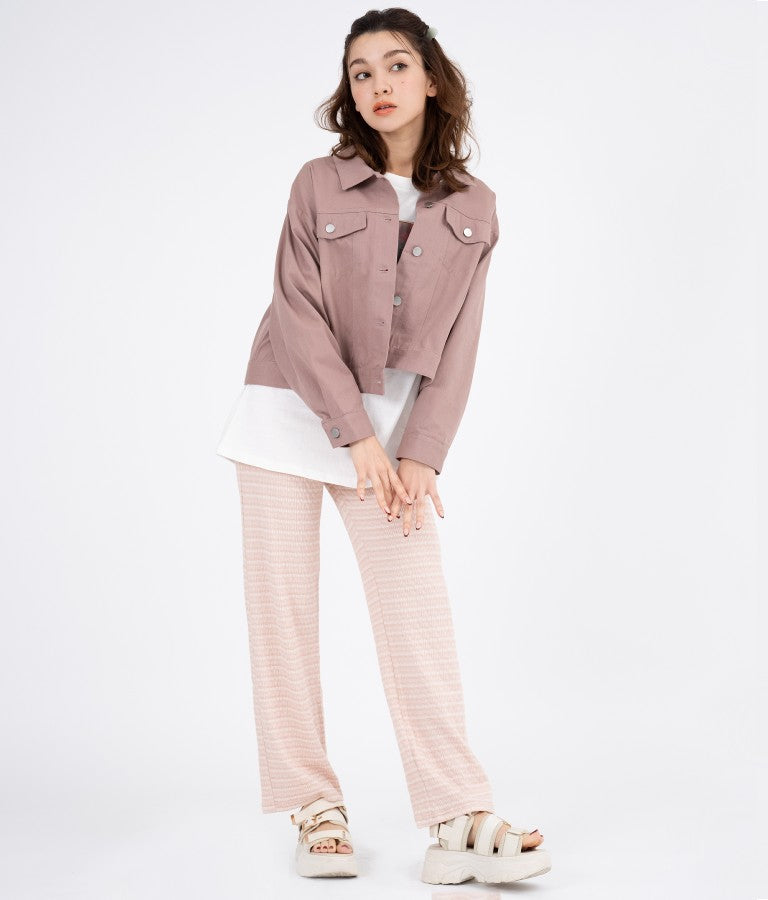 カラーツイル ショート ジャケット 524-6264