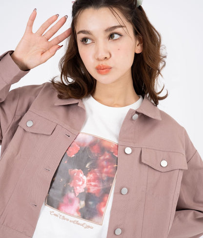 カラーツイル ショート ジャケット 524-6264