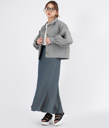 シャンブレーマーメイドスカート 521-6276