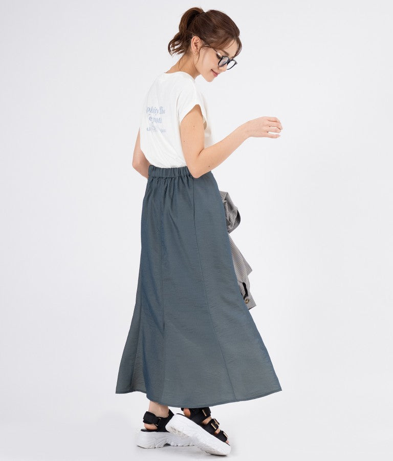 シャンブレーマーメイドスカート 521-6276