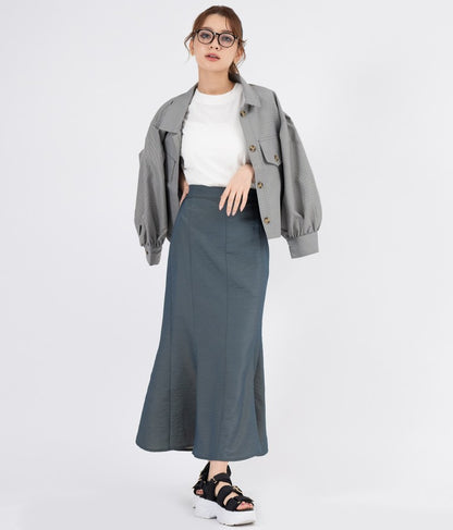 シャンブレーマーメイドスカート 521-6276