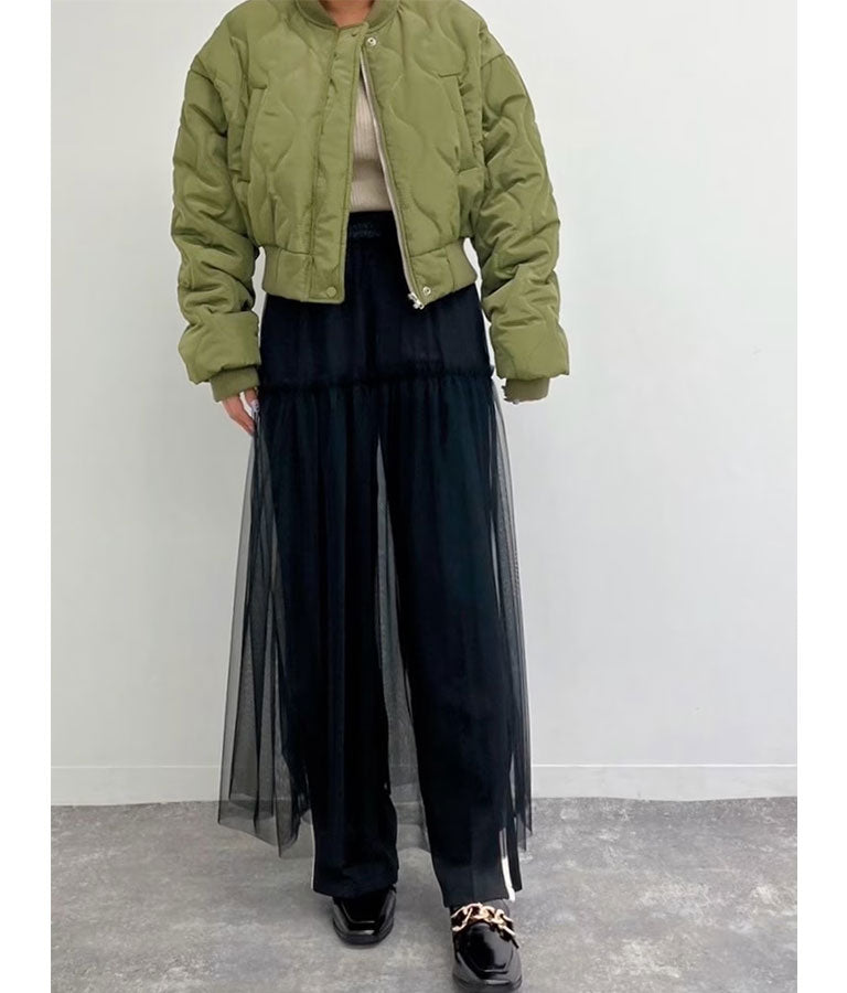 キルティング クロップド ジャケット ブルゾン 156-5533