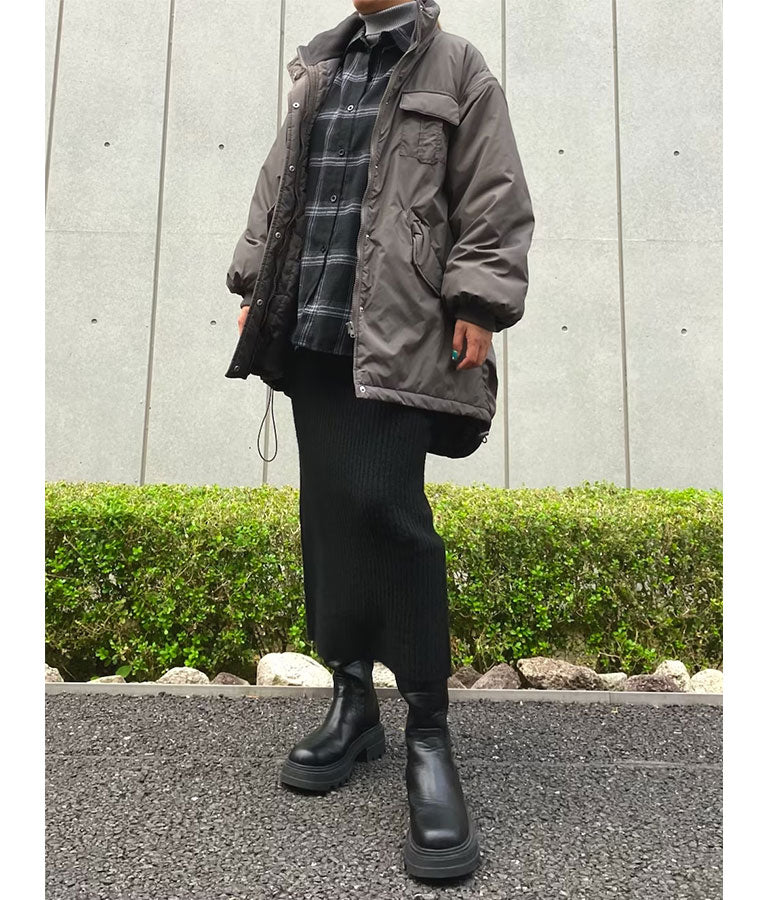 ブークレ ニット スカート 【セットアップ着用可】 791-9076