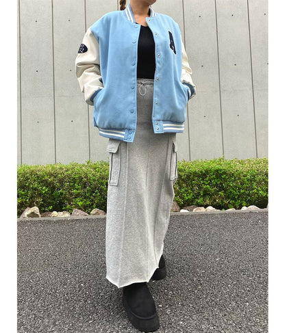 裏毛スウェットカーゴスカート 791-9002