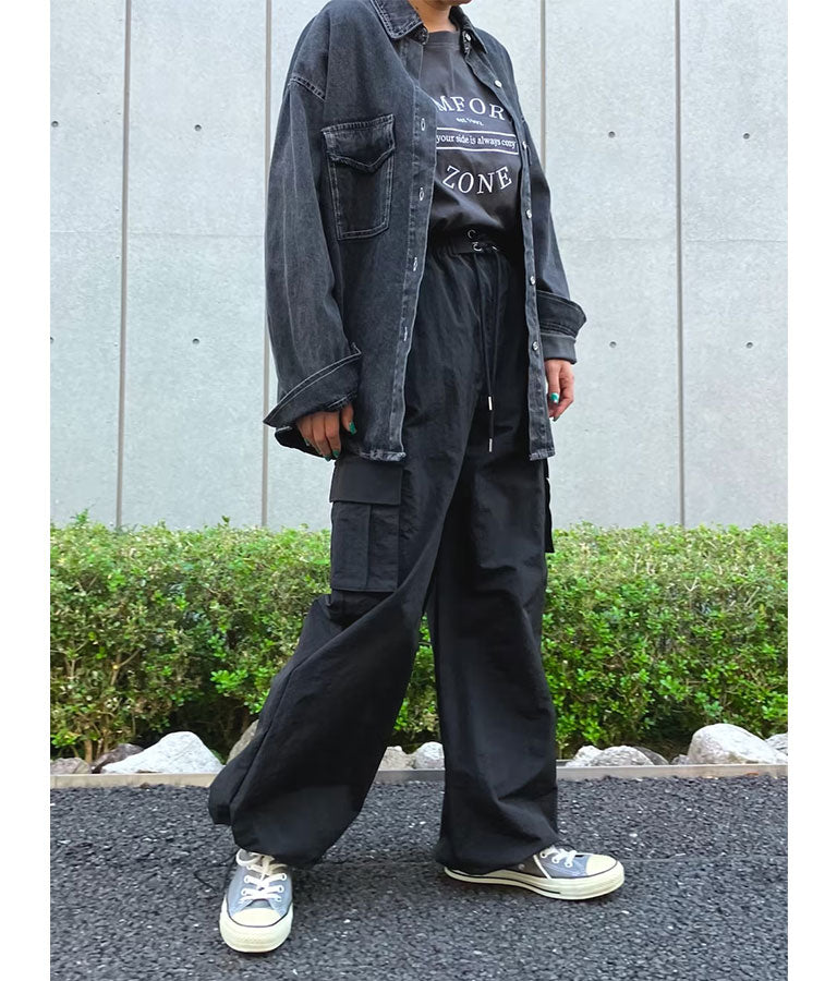 デニムオーバーサイズシャツ 154-5497