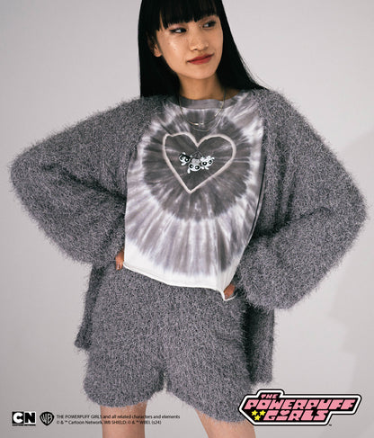 パワーパフ ガールズ ANAP コラボ タイダイ柄 トップス クロップド丈 ロングスリーブ Tシャツ ロンT 793-9151