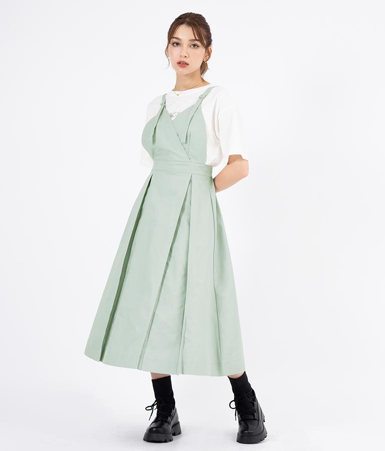 カシュクール ツイル ジャンパースカート 527-6280