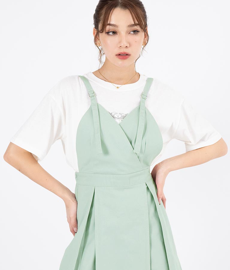 カシュクール ツイル ジャンパースカート 527-6280