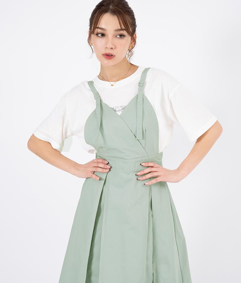 カシュクール ツイル ジャンパースカート 527-6280