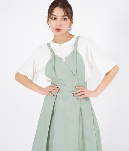 カシュクール ツイル ジャンパースカート 527-6280