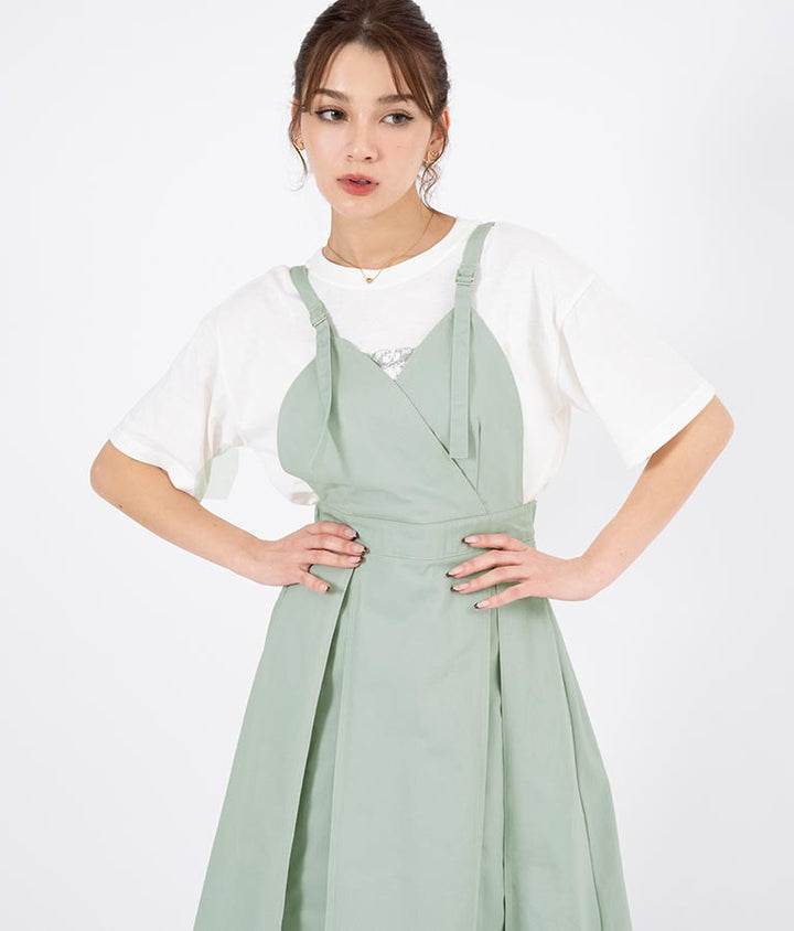カシュクール ツイル ジャンパースカート 527-6280