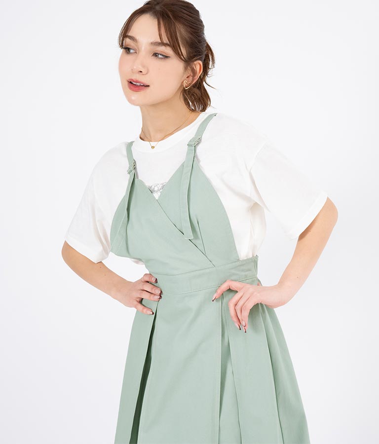 カシュクール ツイル ジャンパースカート 527-6280