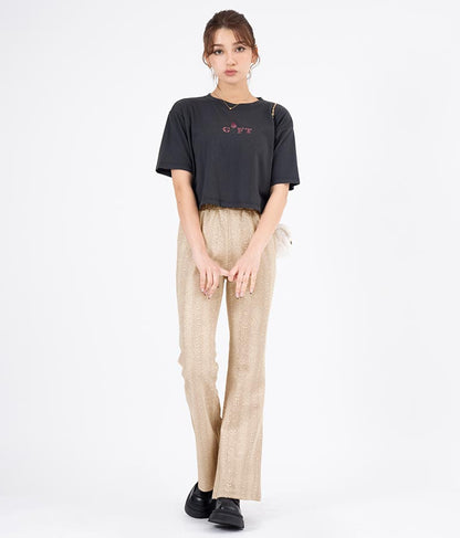 パイソン柄フレアパンツ 552-5603