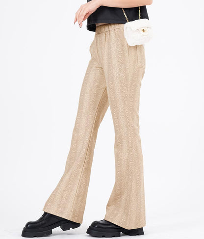 パイソン柄フレアパンツ 552-5603