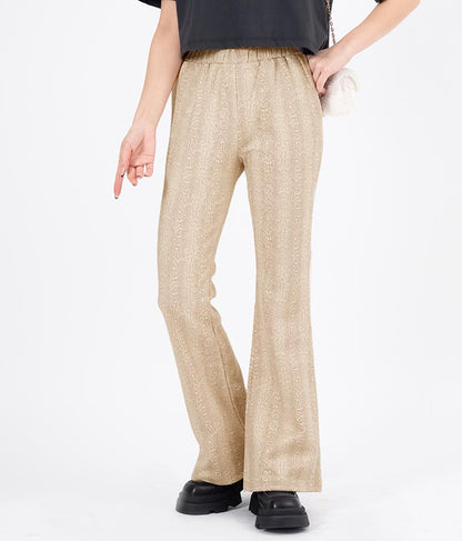 パイソン柄フレアパンツ 552-5603