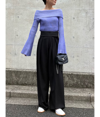 タック ワイド パンツ 792-8983