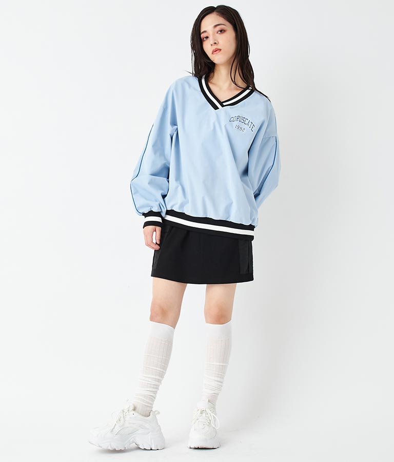 異素材 切替 カーゴ ミニ スカート 791-9121