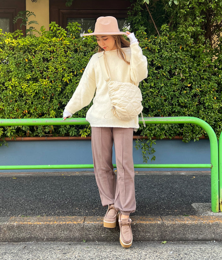 センター ライン ニット ジョガー パンツ 812-6706