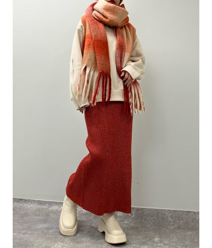 フリンジ大判ストール 159-5517