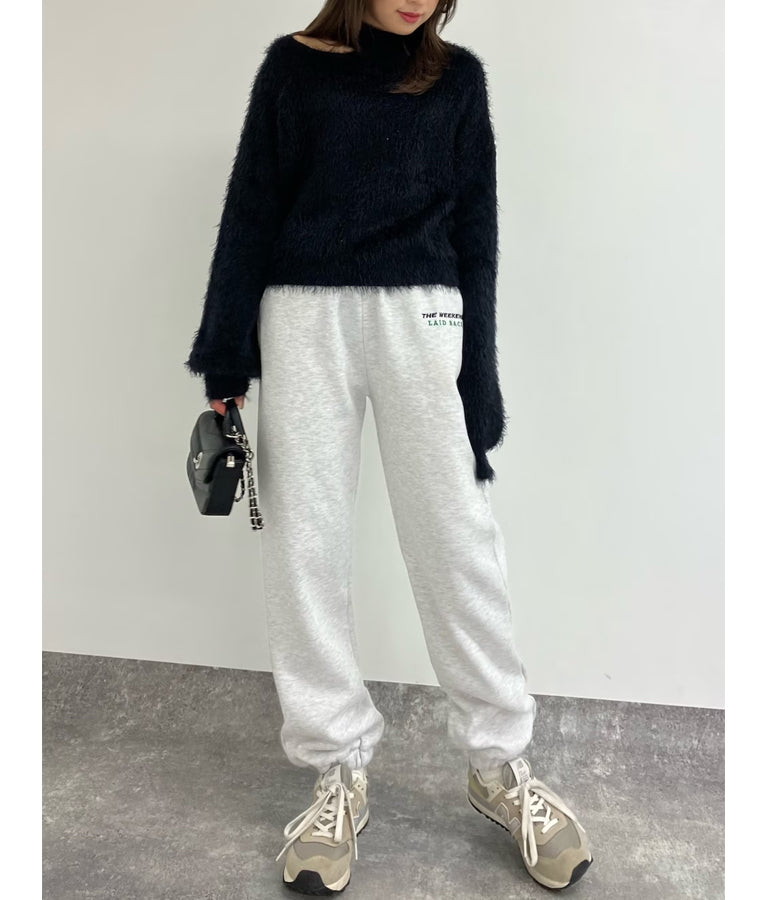 フェザーヤーン カットアウト ニット トップス 793-8960