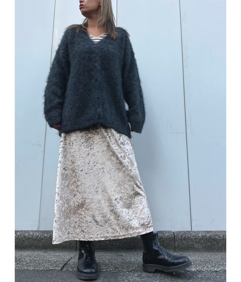 キーネックリブニットトップス 153-5511
