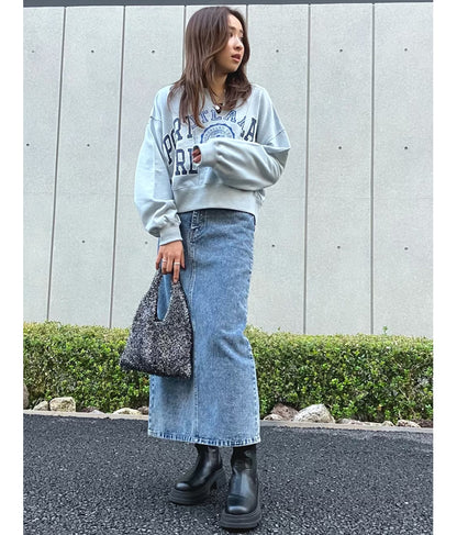 バックスリットロングスカート 791-9017