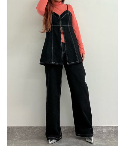 ストレッチ デニム ロング パンツ 152-5447