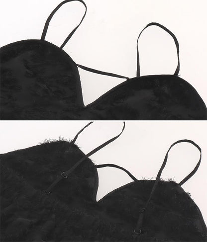 フラワー ジャガード キャミ ワンピース 527-6811