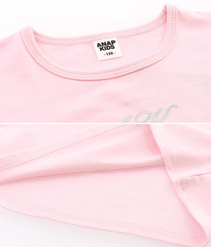 2WAY 袖 箔プリント ミニ 裏毛 トップス 423-3231