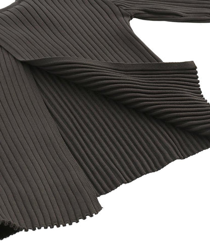 バックオープン スポンジディッシュ リブ ニット トップス 853-5800