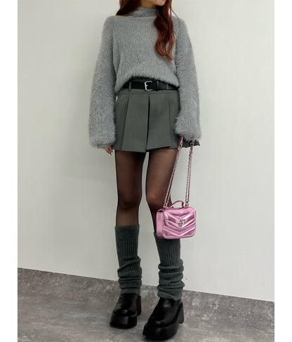 フェザーヤーン カットアウト ニット トップス 793-8960