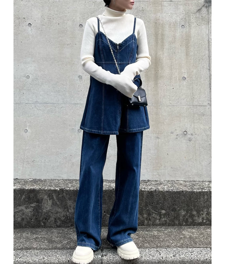 ストレッチ デニム ロング パンツ 152-5447