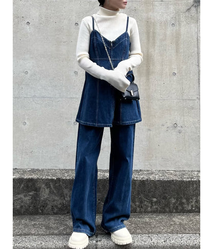 ストレッチ デニム ロング パンツ 152-5447