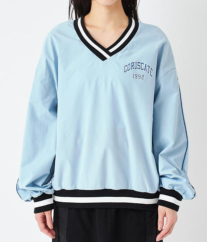 Vネック ライン リブ プルオーバー 793-9144