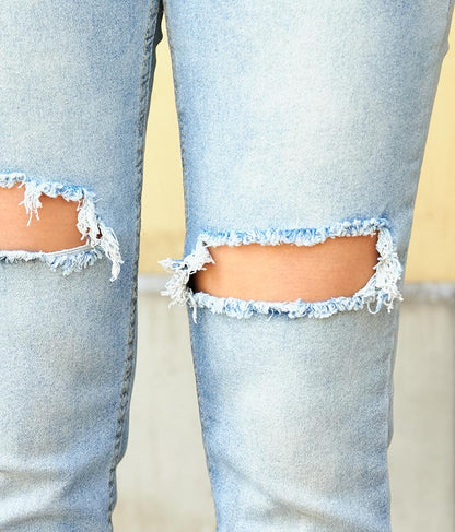 ハードクラッシュ インスリット ストレッチ デニム パンツ 812-6790