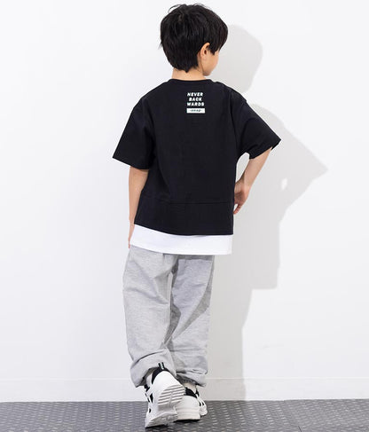バンダナプリント レイヤード風 Tシャツ 423-3233