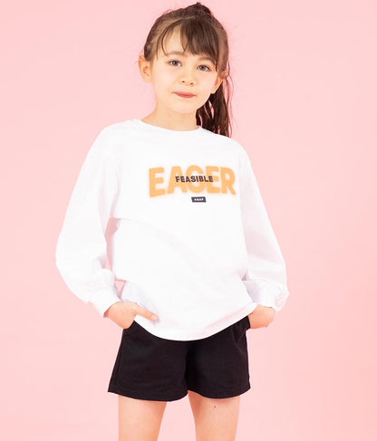 スプレーロゴ プリント ビッグ ロンT 長袖 Tシャツ 423-3215